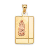 Guadalupe Ladies Pendant in 14K Two-Tone Gold