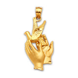 First Communion Kids Pendant in 14K Gold