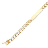 6" inch Cuban Kids ID Bracelet In 14K Gold