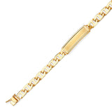 6" inch Mariner Kids Border ID Bracelet In 14K Gold