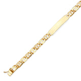 6" inch Mariner Kids ID Bracelet In 14K Gold