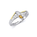 Ladies Ring in 14K Two-Tone Gold