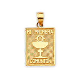 First Communion Kids Pendant in 14K Gold