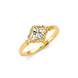 Ladies Ring in 14K Two-Tone Gold