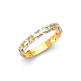 Ladies Ring in 14K Two-Tone Gold