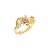 Flower Kids Ring in 14K Two-Tone Gold