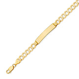 6" inch Cuban Kids ID Bracelet In 14K Gold