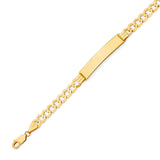 6" inch Cuban Kids ID Bracelet In 14K Gold