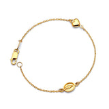 6" inch Kids Guadalupe Charm Bracelet In 14K Gold