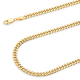 Solid Cuban Chain in 14K Gold