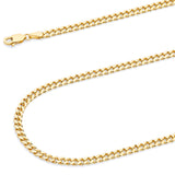 Solid Cuban Chain in 14K Gold