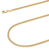 Solid Cuban Chain in 14K Gold