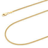 Solid Cuban Chain in 14K Gold