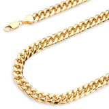 Semi-Solid Cuban Chain in 14K Gold