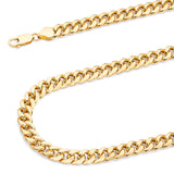 Semi-Solid Cuban Chain in 14K Gold