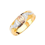 Guadalupe Ladies Ring in 14K Tri-Color Gold