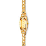 Oval Shape Ladies Watch in 14K Gold