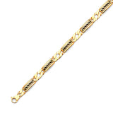 Fancy Mens Ornate Bracelet In 14K Gold