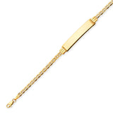 Mariner Unisex ID Bracelet In 14K Gold