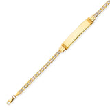 Mariner Unisex ID Bracelet In 14K Gold