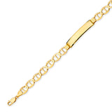 Mariner Unisex ID Bracelet In 14K Gold