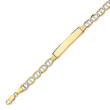 Mariner Unisex ID Bracelet In 14K Two-Tone Gold