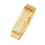 Solid Ladies 7-Day Bangle in 14K Gold