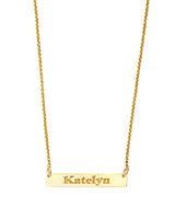 17'' Personalized Charm Necklace in 14K Gold