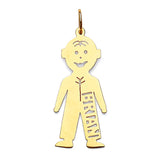 Personalized Kids Pendant in 14K Gold