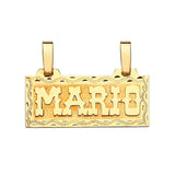 Personalized Mens Pendant in 14K Gold