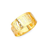 Personalized Ladies Ring in 14K Gold