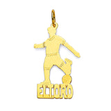 Sports Personalized Mens Pendant in 14K Gold