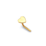 Heart Nose Ring in 14K Gold