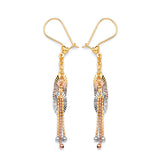 Guadalupe Tassel Earrings in 14K Tri-Color Gold