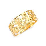 Lucky Charm Ladies Ring in 14K Gold