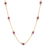 Adjustable 17"-18" Charm Necklace in 14K Gold