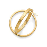 Hoop Earrings in 14K Gold