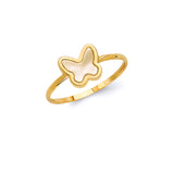 Butterfly Ladies Ring in 14K Gold