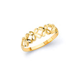 Flower Ladies Ring in 14K Gold