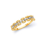 Ladies Ring in 14 Two-Tone Gold