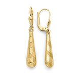 Teardrop Earrings in 14K Gold