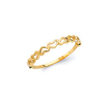 Heart Ladies Ring in 14K Gold