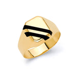 Onyx Mens Ring in 14K Gold