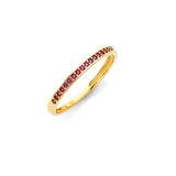 Pink CZ Ladies Ring In 14K Gold