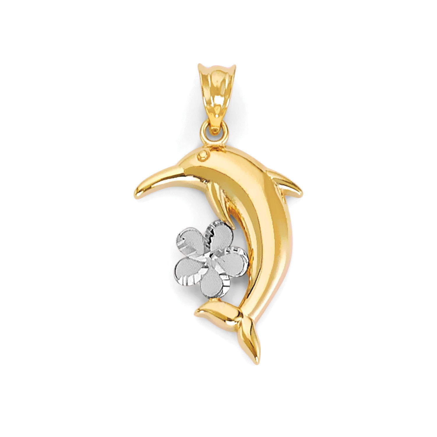 14kt gold dolphin store charm/pendant (#5185)