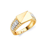 Mens Ring in 14K Two-Tone Gold