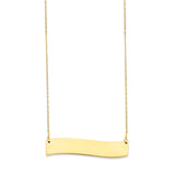 Adjustable 17"-18" Personalized Necklace in 14K Gold