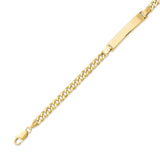 6" inch Cuban Kids ID Bracelet in 14K Gold