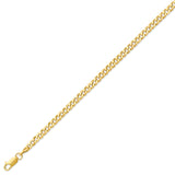 7.5 Inch Cuban Unisex Link Bracelet in 14K Gold