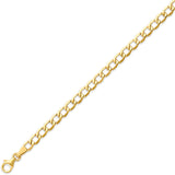 7.5 Inch Cuban Unisex Link Bracelet in 14K Gold